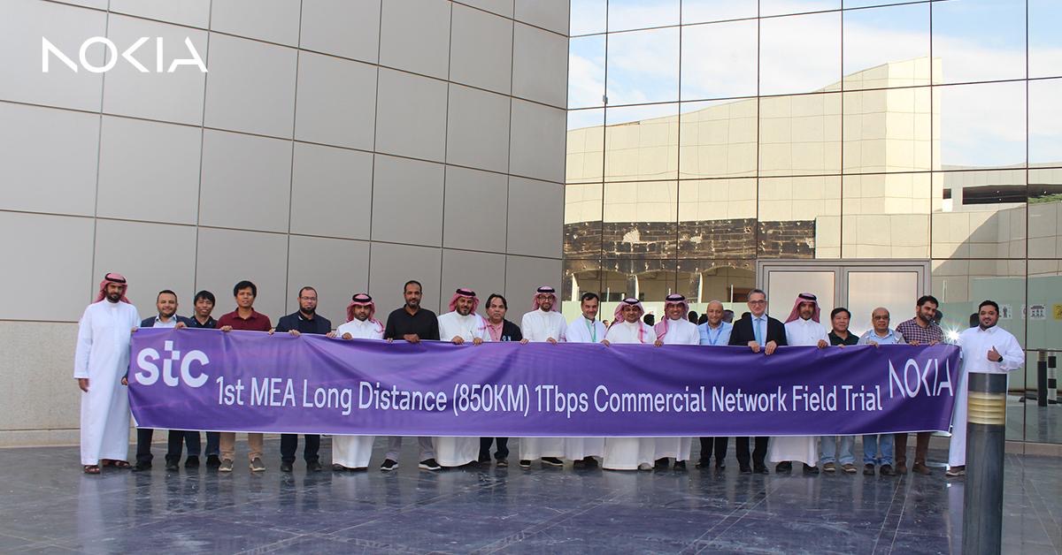 Read more about the article Nokia and stc Group set Middle East record with 1Tbps data center connectivity across 850km network