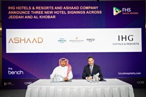 مجموعة فنادق ومنتجعات IHG وشركة أشاد توقعان اتفاقية لإطلاق ثلاثة فنادق جديدة في جدة والخُبر