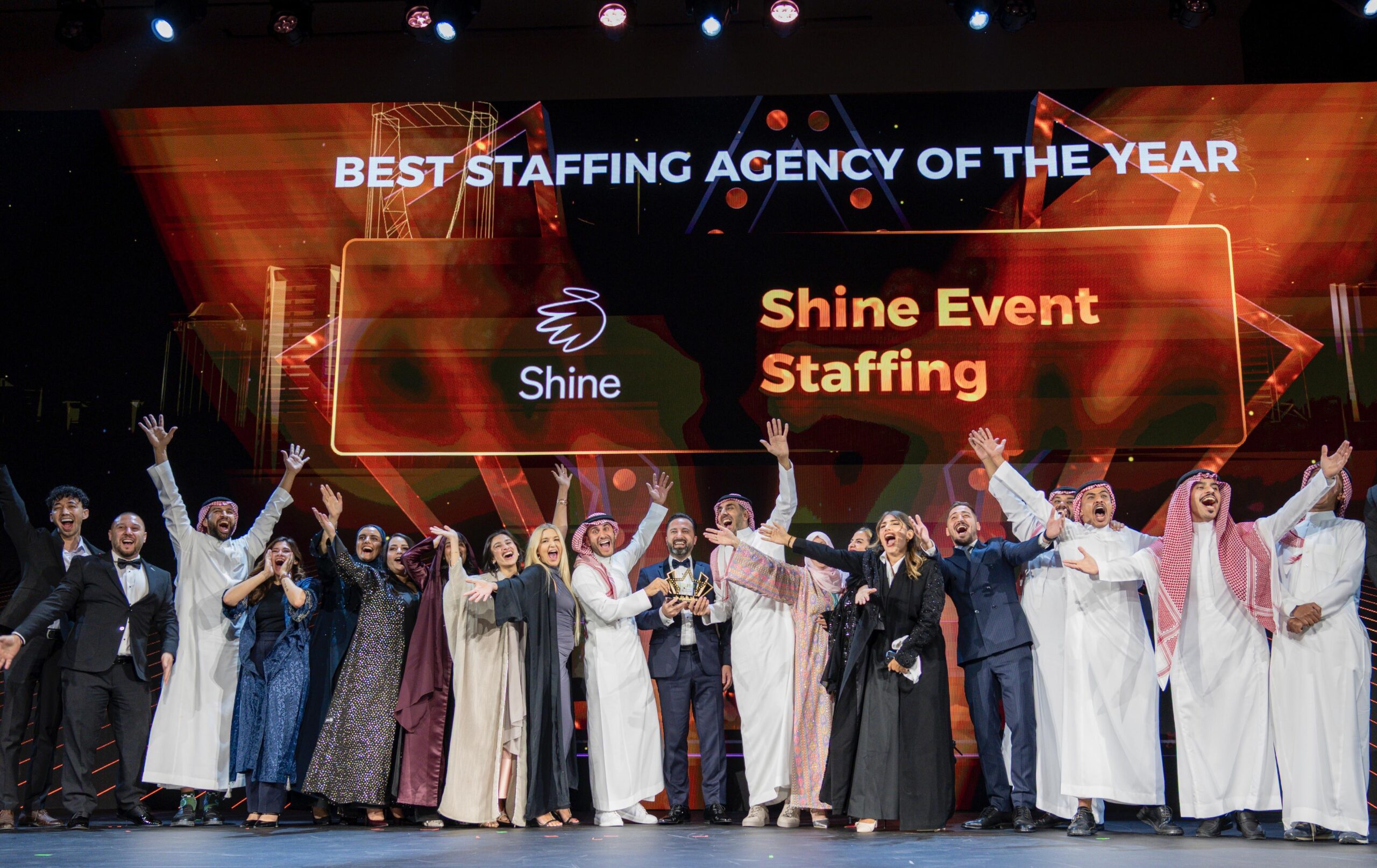 You are currently viewing Shine     wins Best Staffing Agency at the Saudi Event Awards 2025