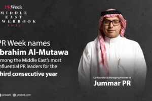 PRWeek Honours Jummar’s Ibrahim Al-Mutawa for Third Consecutive Year